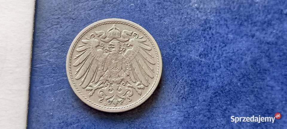 Stare monety 10 fenig 1908 D NIemcy podkarpackie Lesko