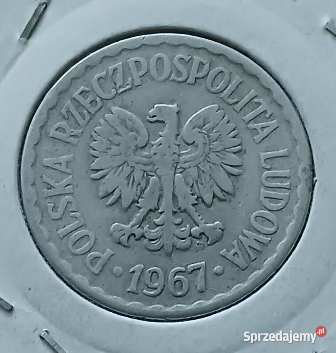 1 Złoty 1967 r 3 najniższy nakład super Konin