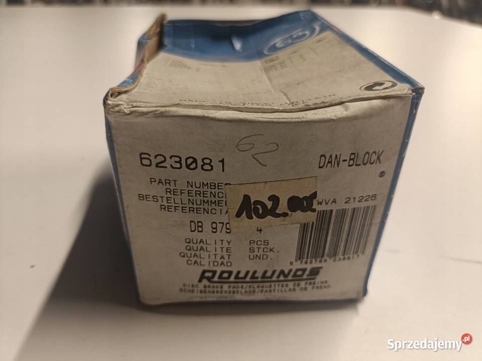 Opel Senator A B PRZEDNIE KLOCKI HAMULCOWE przód Klocki hamulcowe