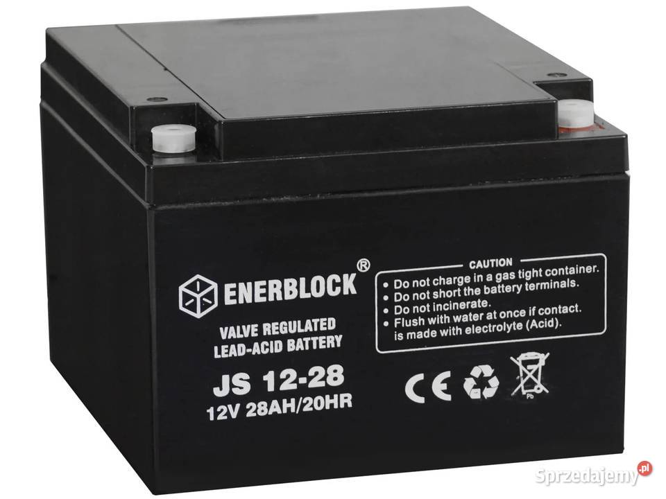 Akumulator ENERBLOCK AGM JS1228 12V 28Ah Części i akcesoria dolnośląskie