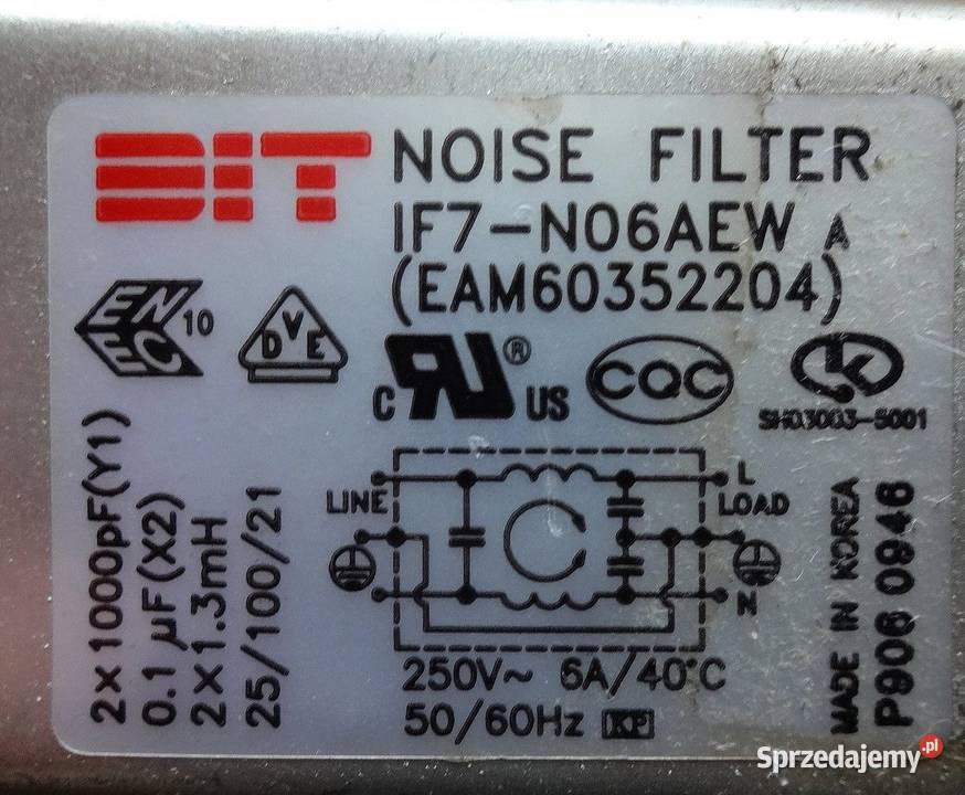 Gniazdo sieciowe Noise Filter IF7N06AEW