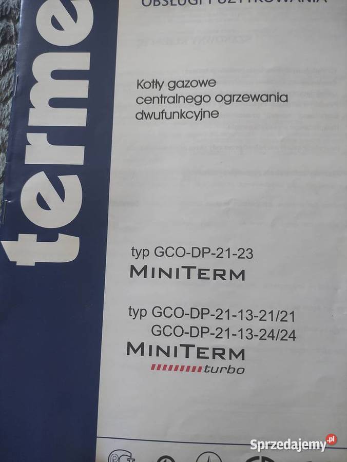 Piec kocioł gazowy Termet minterm turbo Wadowice