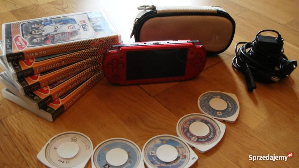 Odblokowane PSP 3000 6 gier etui polskie menu Tychy