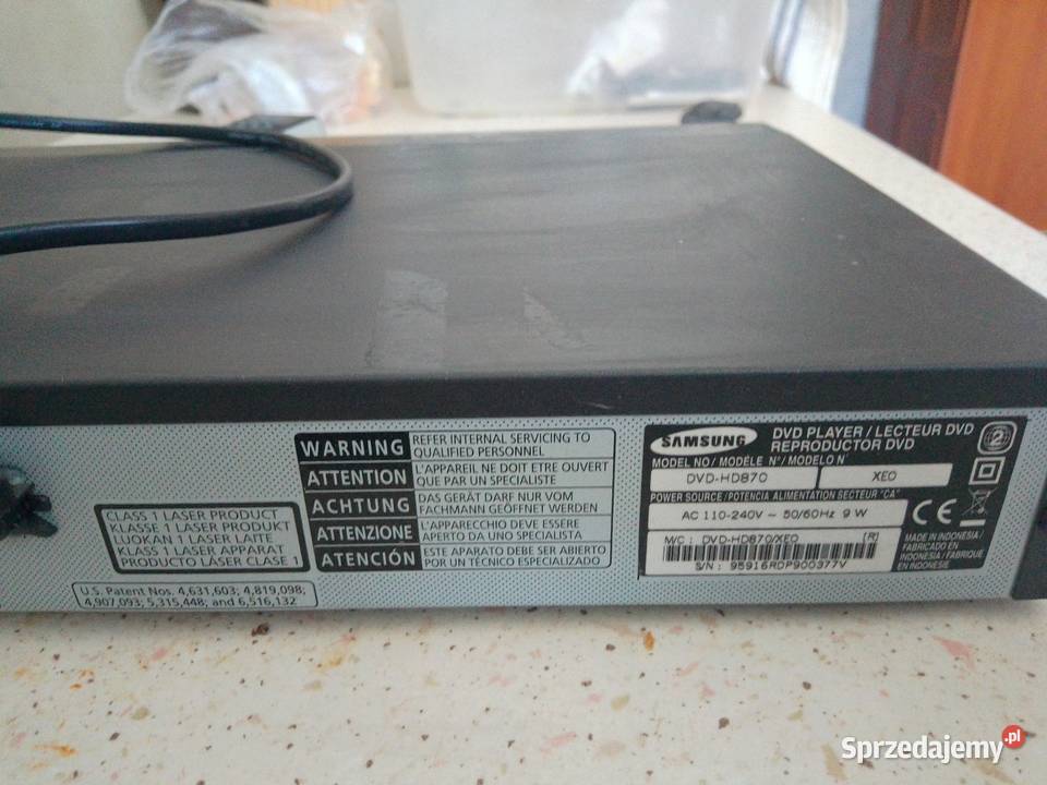 Odtwarzacz DVD filmy Samsung z pilotem