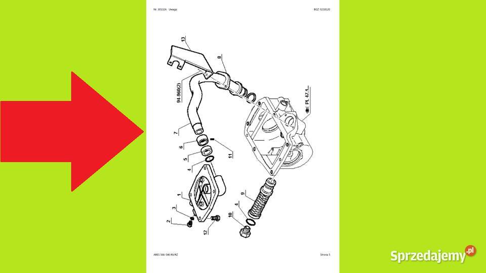 Renault ARES 566546 RXRZ katalog części POLSKU Gdańsk