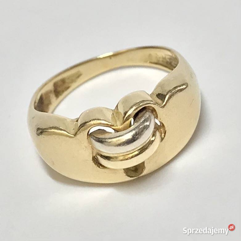 Złoty PIERŚCIONEK 14K ORYGINALNY wzór r9 mazowieckie Warszawa