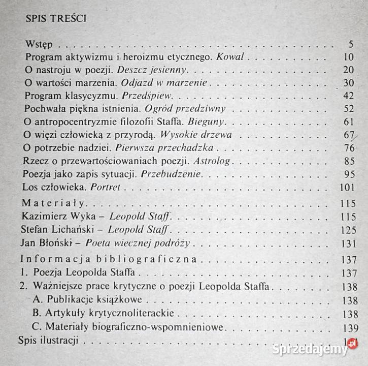 Wiersze Leopolda Staffa Irena Maciejewska Chełm