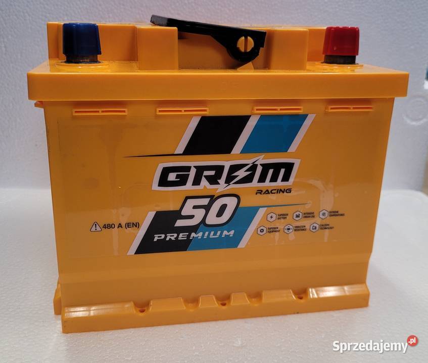 Akumulator Grom Racing 50Ah 480A EN PRAWY PLUS Białystok