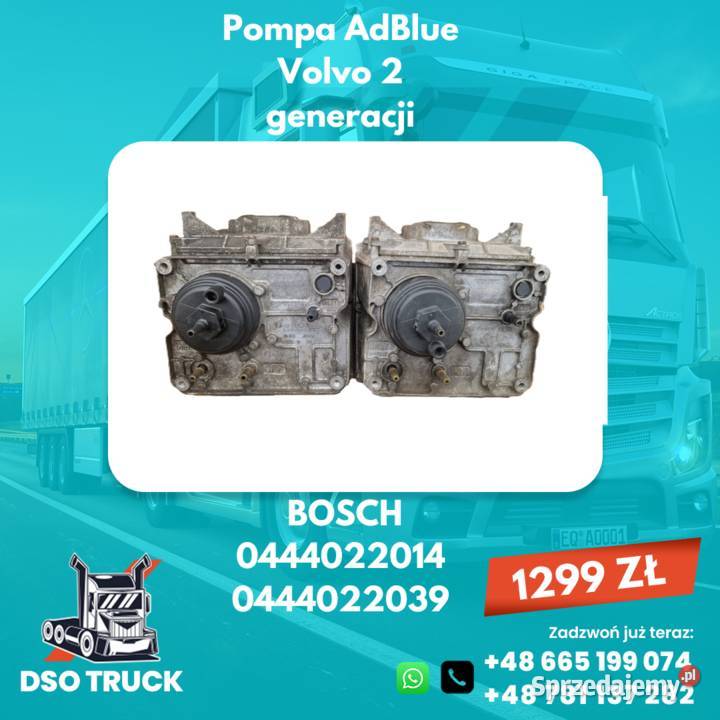 0444022032 0444022014 Pompa AdBlue Volvo 2 ciężarowe świętokrzyskie Zawichost