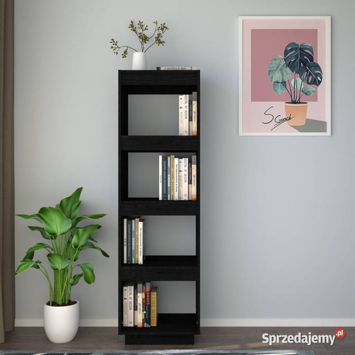 Regał na książkiprzegroda czarny 40x35x135 Warszawa