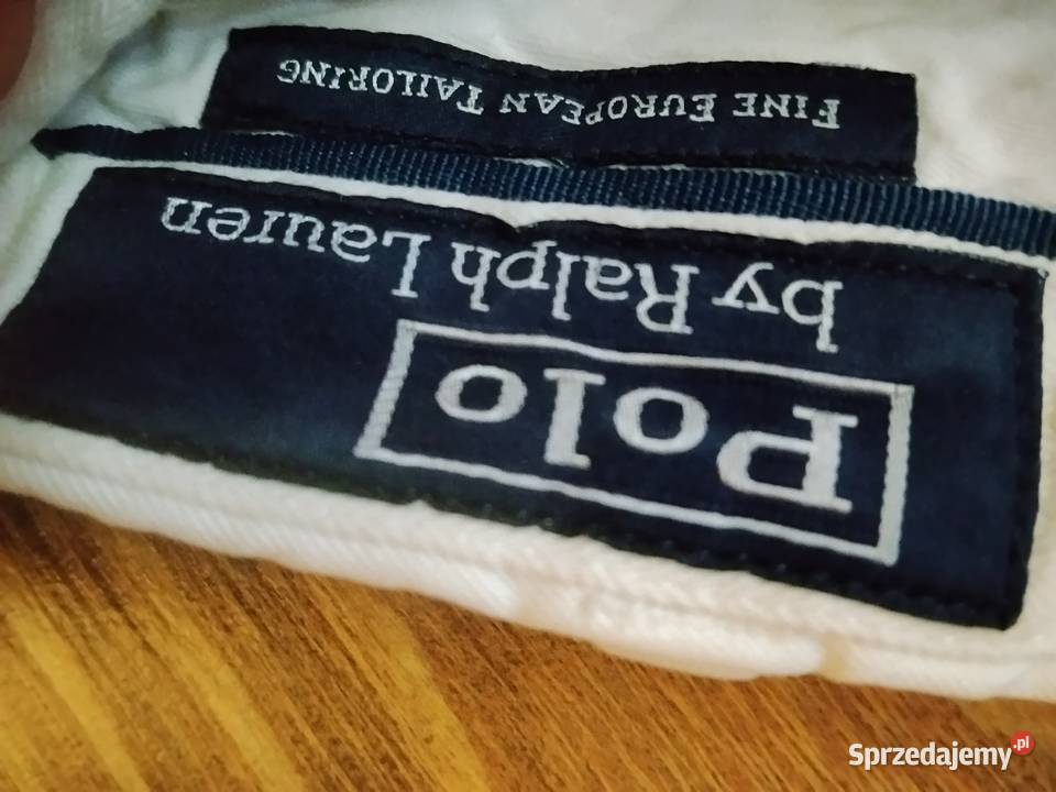 Spodnie białe męskie Polo Ralph Lauren 3234 Łódź sprzedam