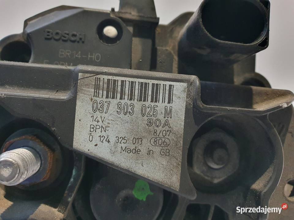 ALTERNATOR Skoda Fabia II 14 16V bosch Układ elektryczny silnika Chełm