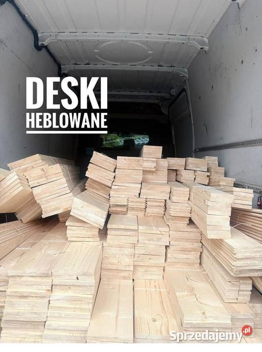 deski heblowane jasne drewno naturalne deseczki Kraków