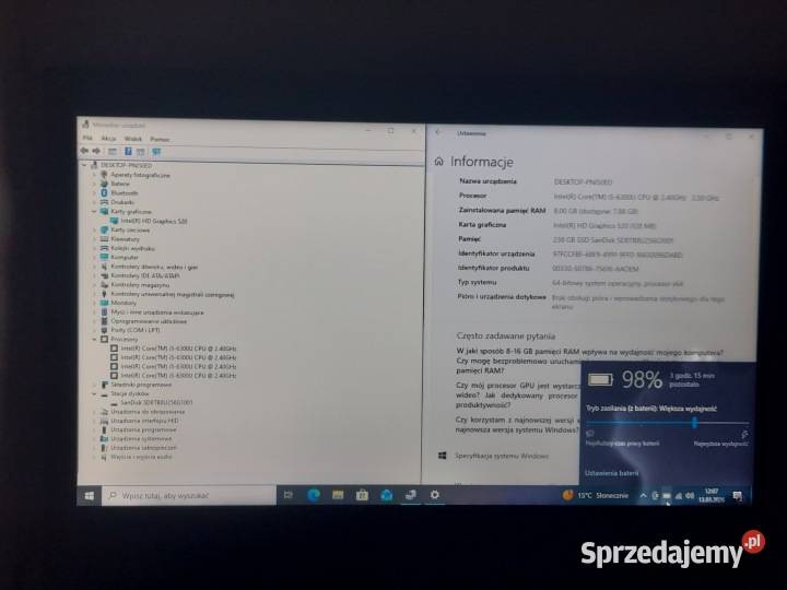 Laptop Lenovo ThinkPad L570 156 Intel Core i5 8 Warszawa