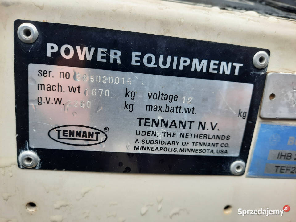 Zamiatarka samojezdna TENNANT 385 Ford gaz Baliki sprzedam