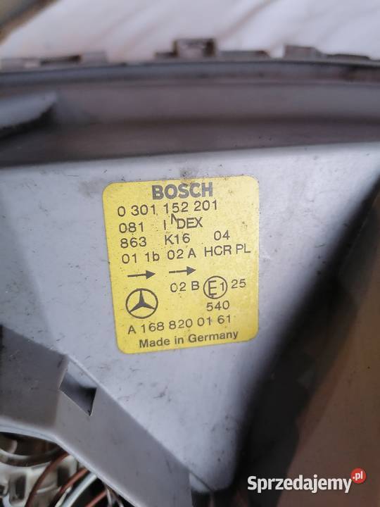 Mercedes w 168 lampa przednia lewa osobowe Opole