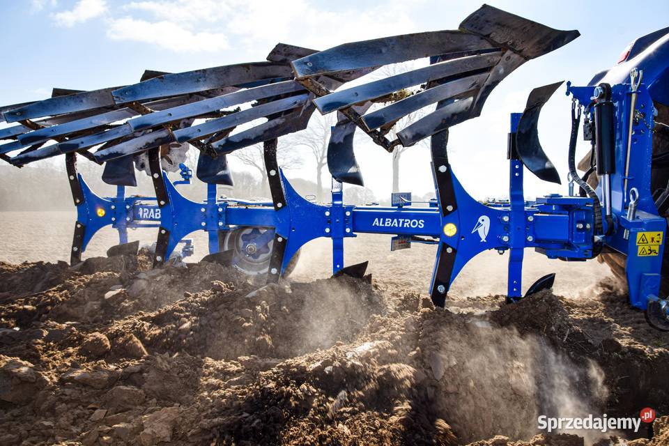 Pług obrotowy RABE niemiecki 4 skibowy obracalny