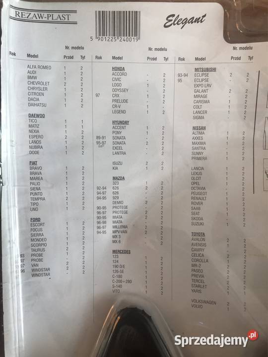 Błotochrony błotniki uniwersalne Elegant model 1