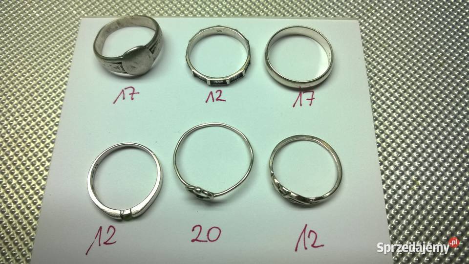 pierścionki 6 SREBRO 925 0124 mazowieckie Warszawa