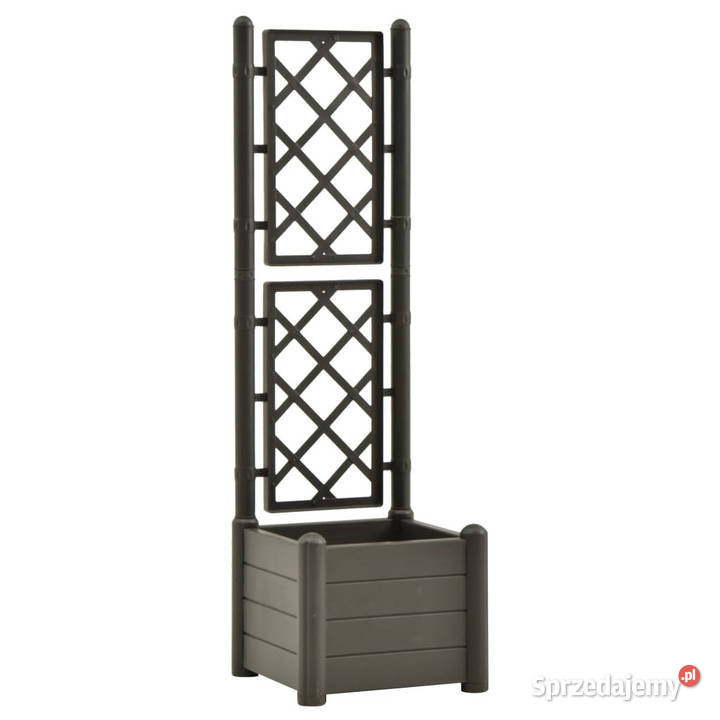 Skrzynia na rośliny z trejażem 43x43x142 PP Warszawa