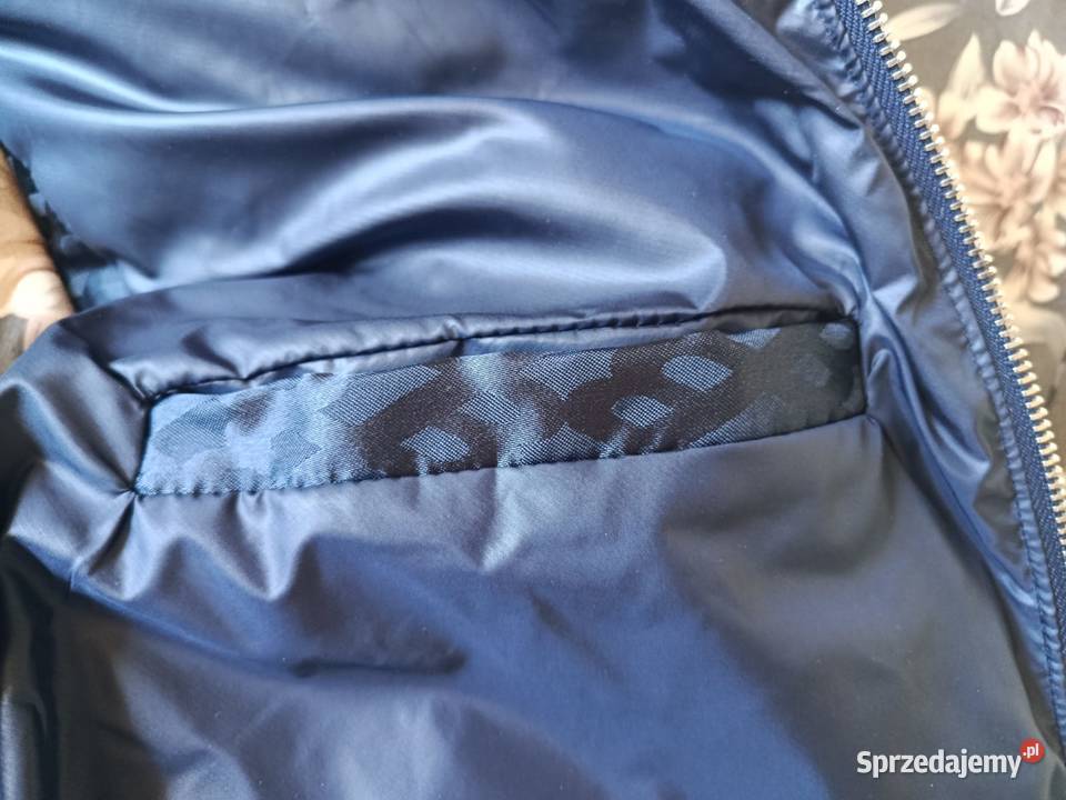 Kamizelka pikowana Hugo Boss granatowa monogram Białystok