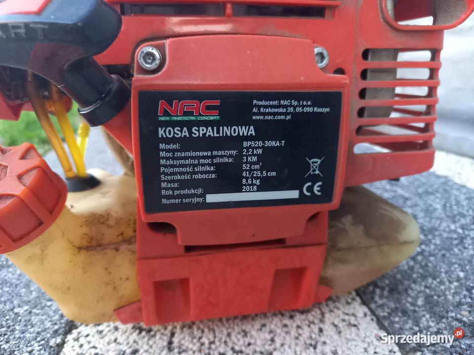 Zamiatarka spalinowa na bazie kosy NAC sprzedam