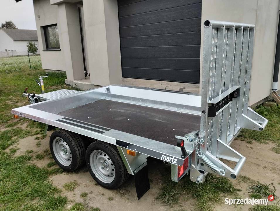 BAU3 2602 S 2700 przyczepa do przewozu koparki Burtowe i plandeki Września