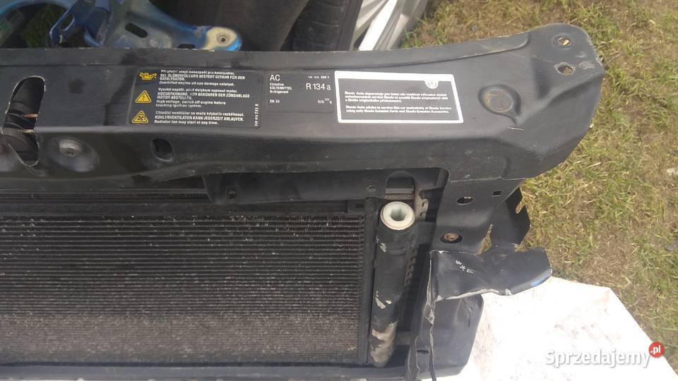 Octavia 2 vrs Pas przedni kompletny z belką Układ chłodzenia