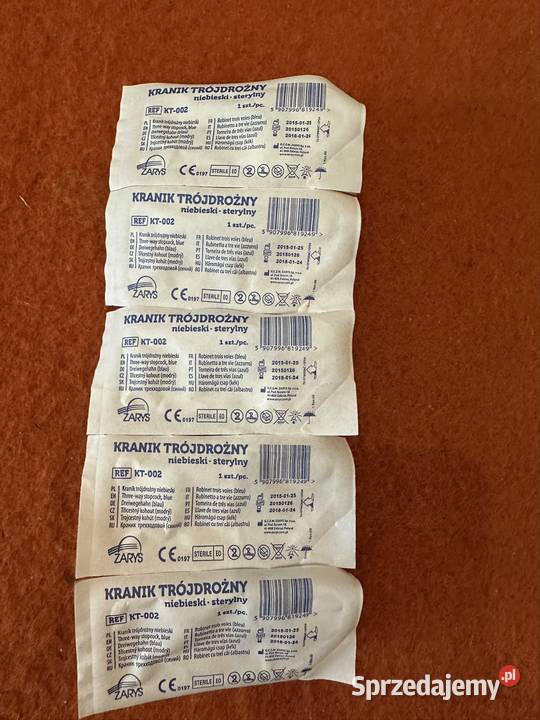Kranik trójdrożny Zarys niebieski 6 sztuk Zabrze sprzedam