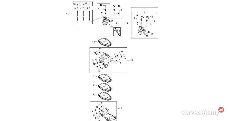 John Deere 9470RX Selektywny zawór ster RE588376 sprzedam