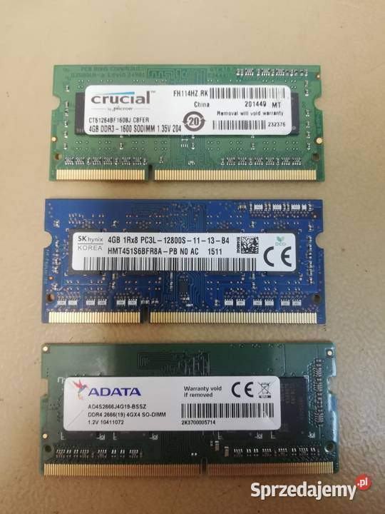 Pamięć RAM DDR3 DDR4 4GB ADATA Gdańsk
