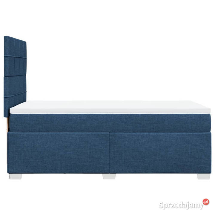 Łóżko kontynentalne z materacem niebieskie Warszawa