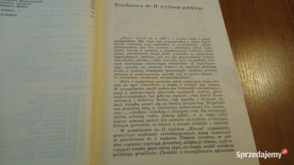 Klucz do oznaczania owadów N Pławilszczikow wyd biologia, ekologia Gdańsk sprzedam