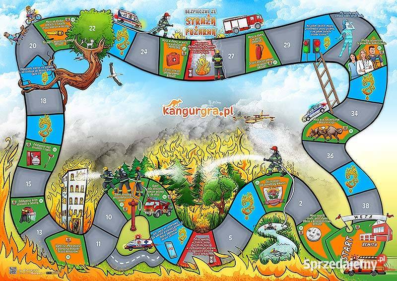 WIELKA GRA XXL BEZPIECZNI ZE STRAŻĄ POŻARNĄ Edukacyjne śląskie Katowice