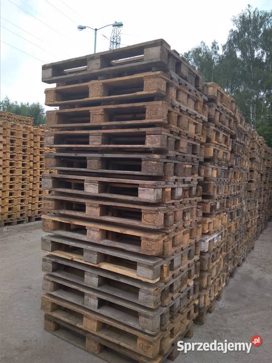 Paleta EURO ciemna II gat 27 palety drewniane Magazynowanie Bytom