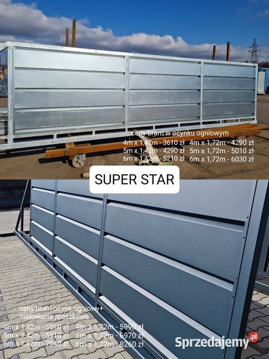 Brama przesuwna panel 3D fi 5mm 5mx172m ocynkral Mielec sprzedam