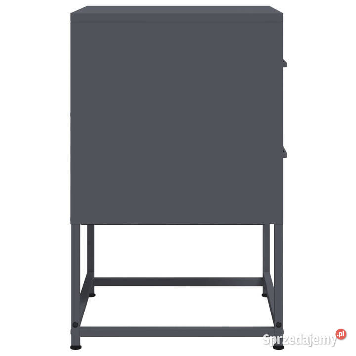 Szafka nocna antracytowa 36x39x605 stal WM846462