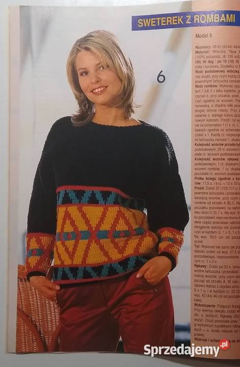 Swetry 22004 szydełko druty Gdańsk