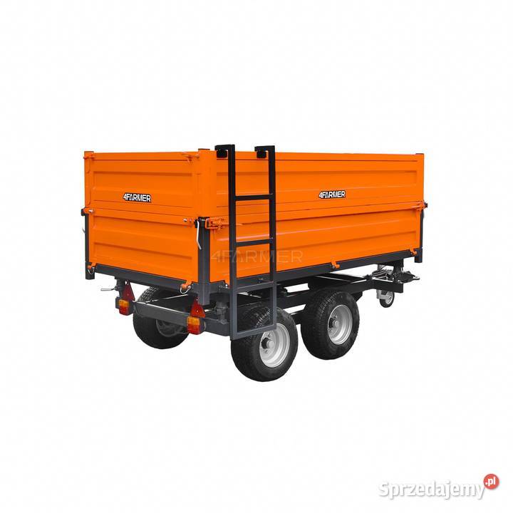 Przyczepa rolnicza dwuosiowa 25T z kiprem i nieuszkodzony Przyczepy rolnicze Tajęcina sprzedam