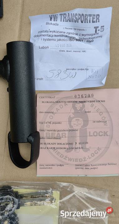XAK075583WT5 BLOKADA SKRZYNI BIEGÓW BEAR LOCK VW