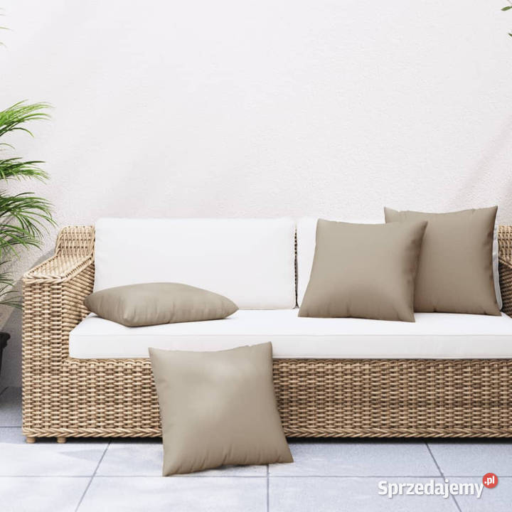 Poduszki ozdobne 4 taupe 40x40 tkanina WM360367 Poduszki i materace