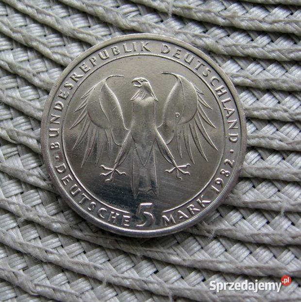 Niemcy 5 Marek 1982r Gethe Ładna Kalisz sprzedam