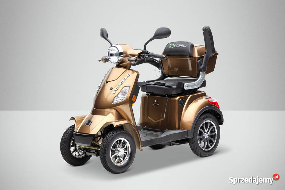 Pojazd wózek skuter elektryczny inwalidzki złotyy