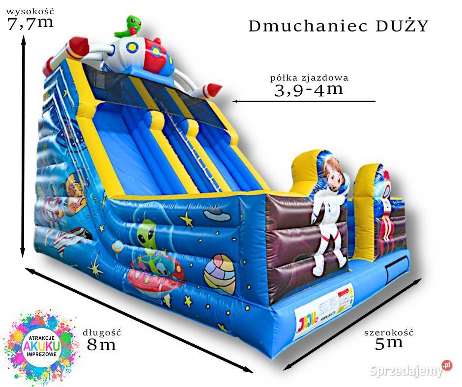 Dmuchaniec Duża zjeżdżalnia dmuchana piniata kujawsko-pomorskie Toruń