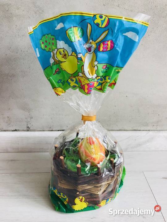NOWA ozdoba wielkanocna drewniany koszyczek Wielkanoc Łódź