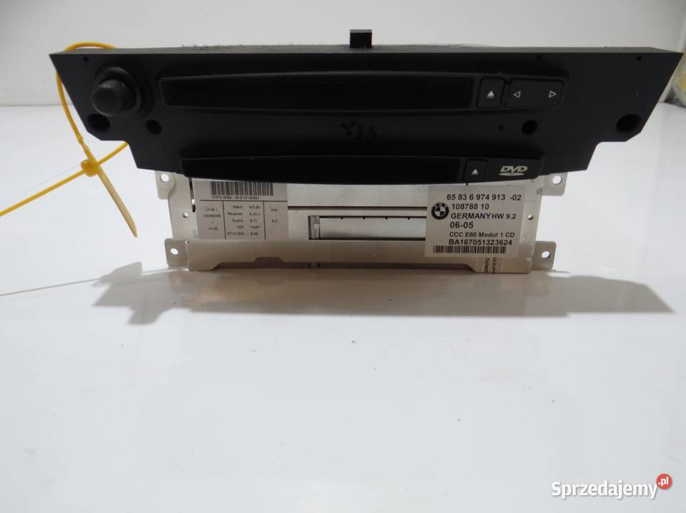 RADIO CZYTNIK NAWIGACJI BMW E60 6974913 Radioodtwarzacze Strzyżewice sprzedam
