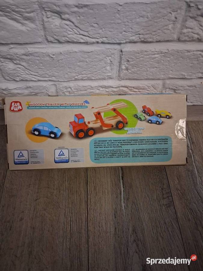 Klocki drewniane Auto laweta 18m+ Żywiec