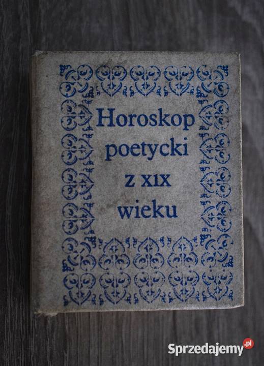 Horoskop poetycki z XIX wieku miniatura