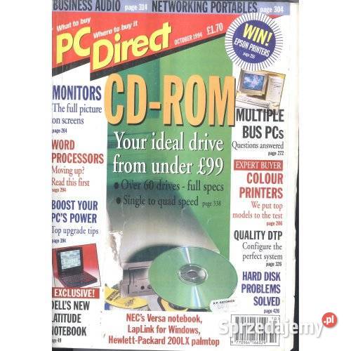 PC Direct October 1994 wydanie brytyjskie śląskie