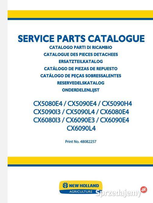 NH CX5080 CX5090 CX6080 CX6090 KATALOG CZESCI Poradniki, albumy i reportaże